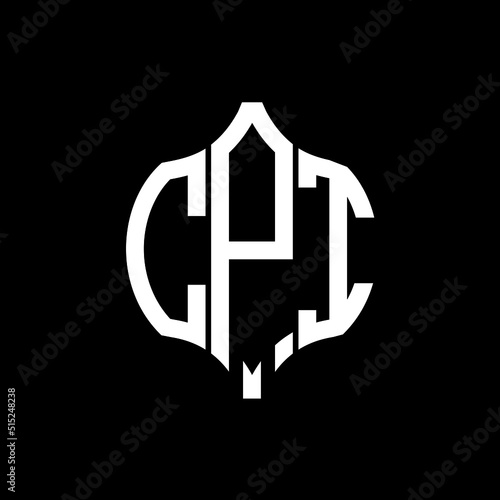 CPI letter logo. CPI best black ground vector image. CPI Monogram logo design for entrepreneur and business.