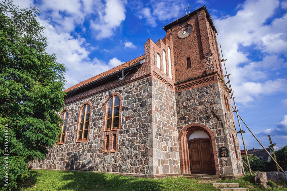 Church in Stare Brynki village, West Pomerania region, Poland