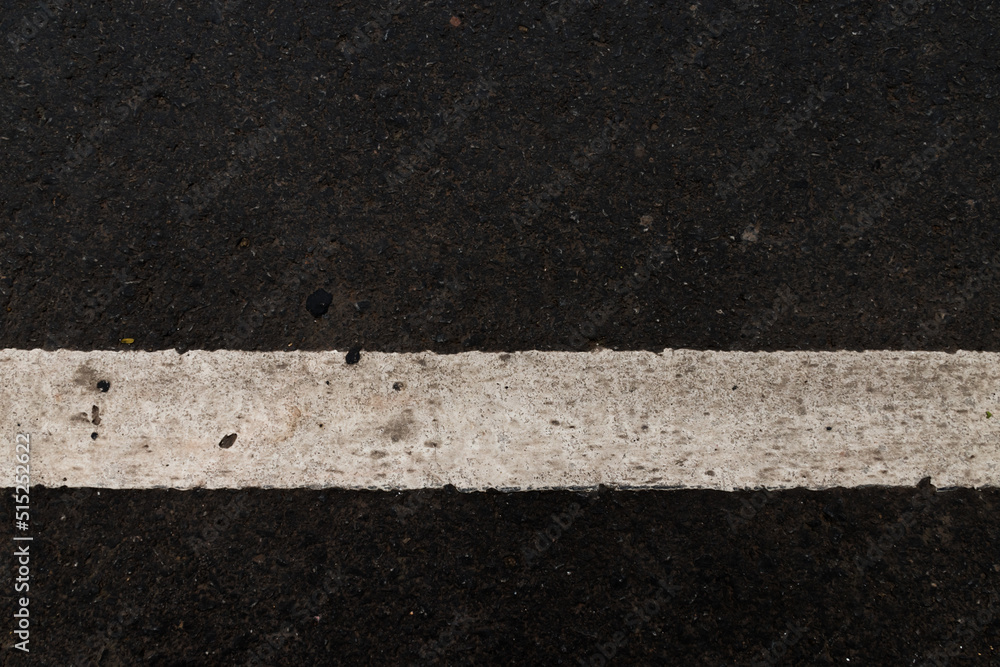 Fototapeta premium Asphalt texture background White line road surfaces
