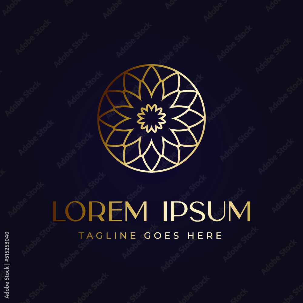 LUXURY ELEGANT LOGO IN VECTOR EPS FORMAT FOR JEWELRY YOGA SPA COMPANY