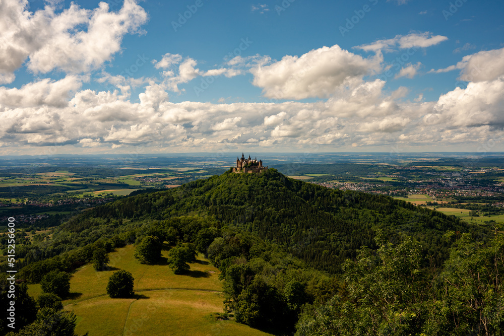 Burg Hohenzollern, Hohenzollern, Schloss, Hügel, Landschaft, Baden Württemberg, Bisingen