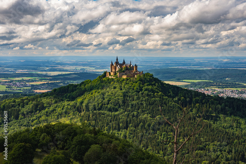 Burg Hohenzollern, Hohenzollern, Schloss, Hügel, Landschaft, Baden Württemberg, Bisingen photo