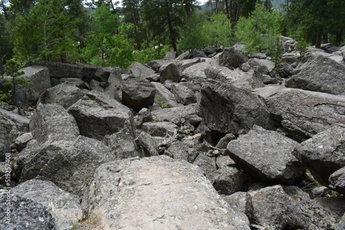 Field full of boulders in Wyoming