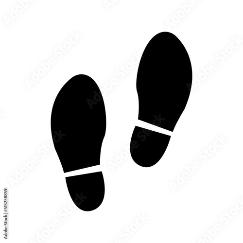 Step, shoe print icon