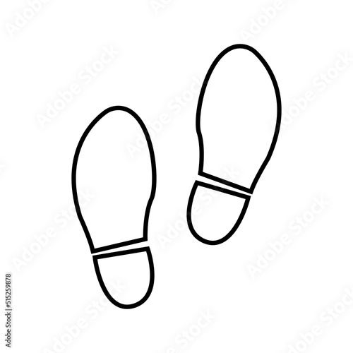 Step  shoe print icon