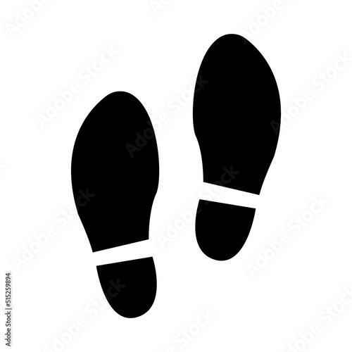 Step, shoe print icon