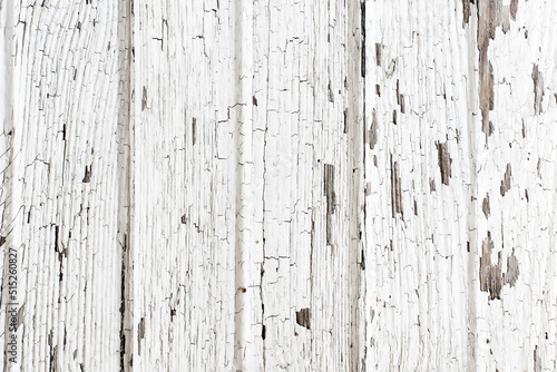 Vászonkép Painted White Wooden Rustic Plank Background