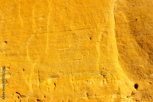 Ancient rock engravings, in Timna desert park photo