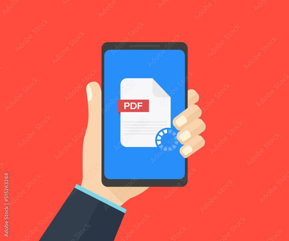 Smartphone and download file logo design. Hand holds smartphone, finger touches screen. Read, download, view PDF on phone, mobile device vector design and illustration.
Smartphone and download file logo design. Hand holds smartphone, finger touches screen. Read, download, view PDF on phone, mobile device vector design and illustration.