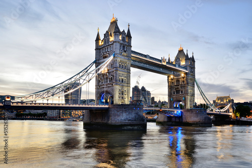 Tower Bridge - a drawbridge in London  UK.