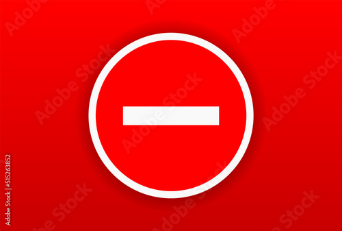 Traffic stop symbol. Do not enter. Wrong icon. Dash sign. No symbol. Checkmark and cross icon. False icon. Red deny sign. 3d art vector color icon for mobile apps, websites, presentation, UI UX.