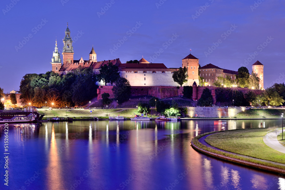 Wawel Royal Castle - Krakow, Poland. - obrazy, fototapety, plakaty 