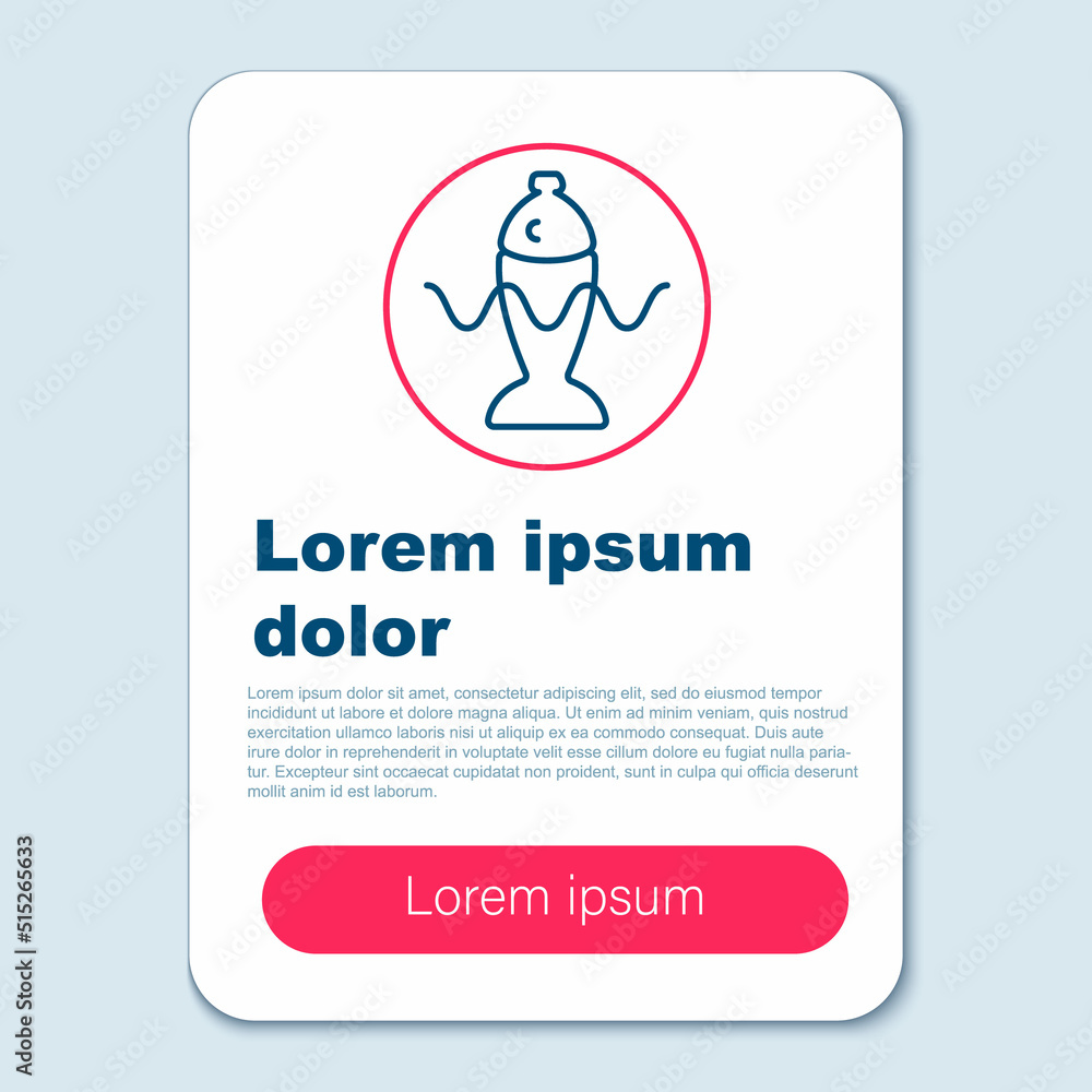 Line Served fish with soy sauce on a plate icon isolated on grey background. Colorful outline concept. Vector Line Served fish with soy sauce on a plate icon isolated on grey background. Colorful outline concept. Vector