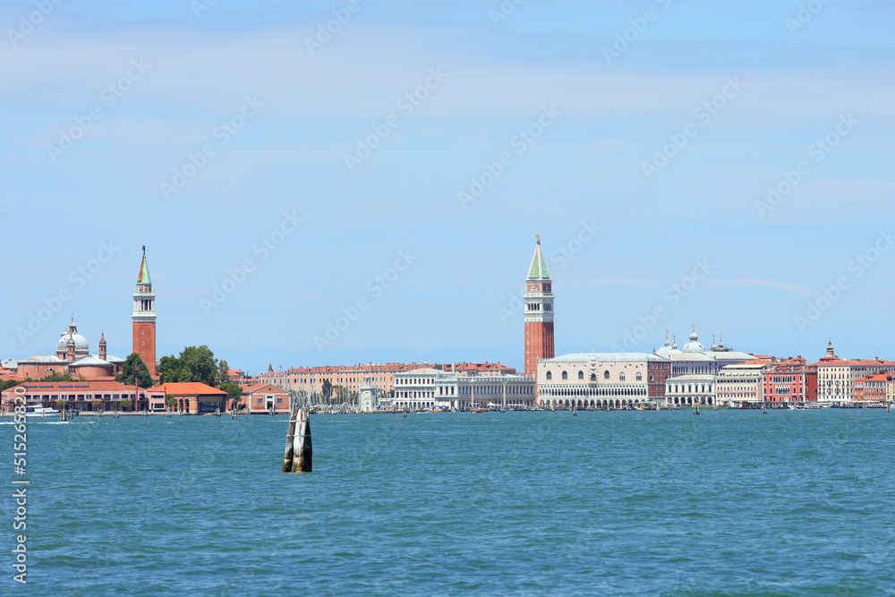 Cityview of VENICE Island in northern Italy  without people and no Boats