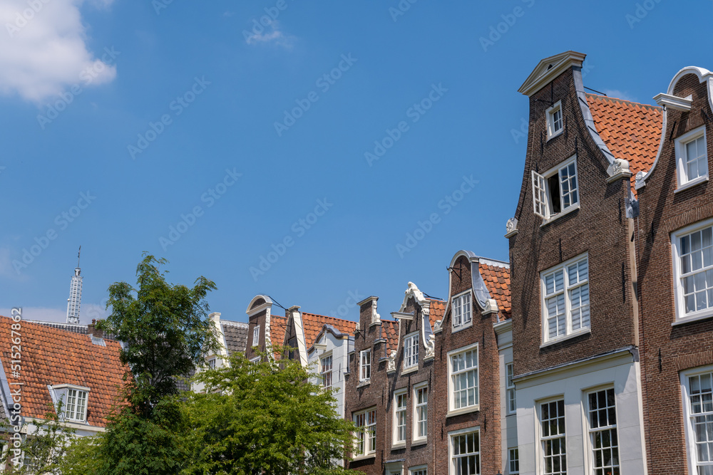 The Begijnhof courtyard in Amsterdam, Netherlands