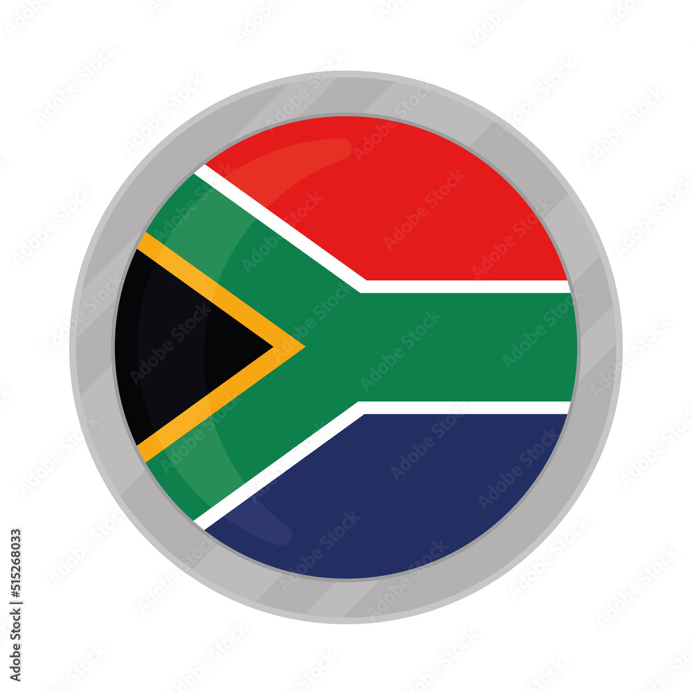 south africa flag button south africa flag button