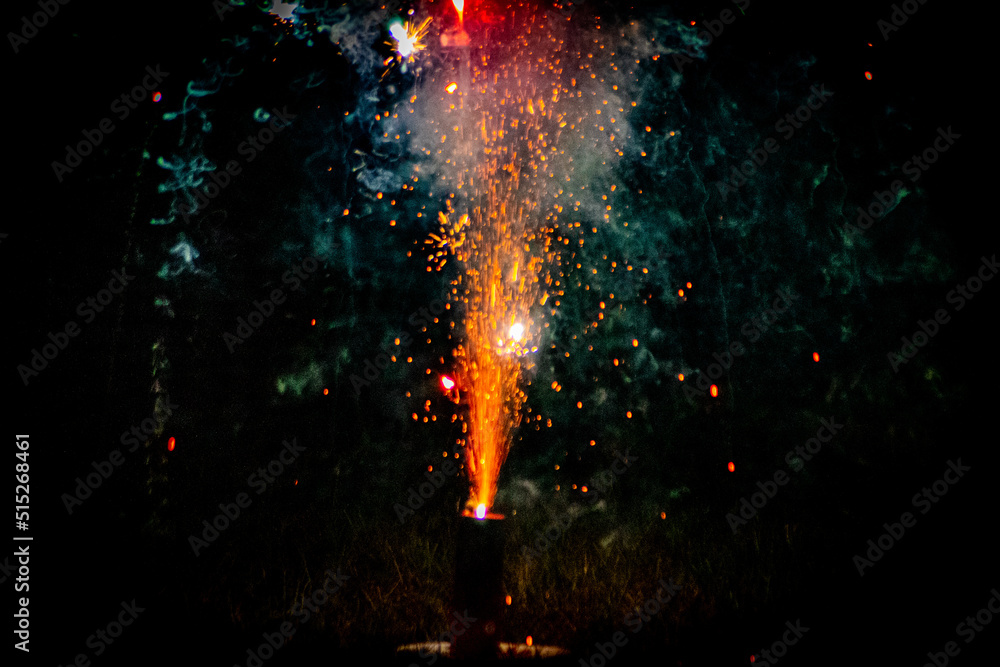 fireworks in the night