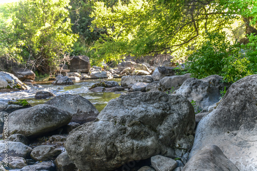 River rocks in Logan Canyon, Cache Valley, Utah