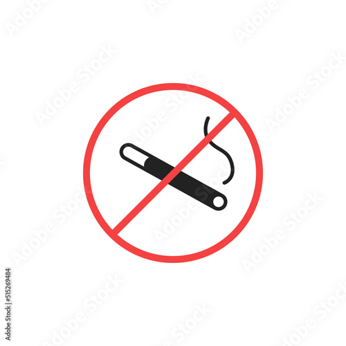 No smoking icon. High quality in colour vector illustration. .