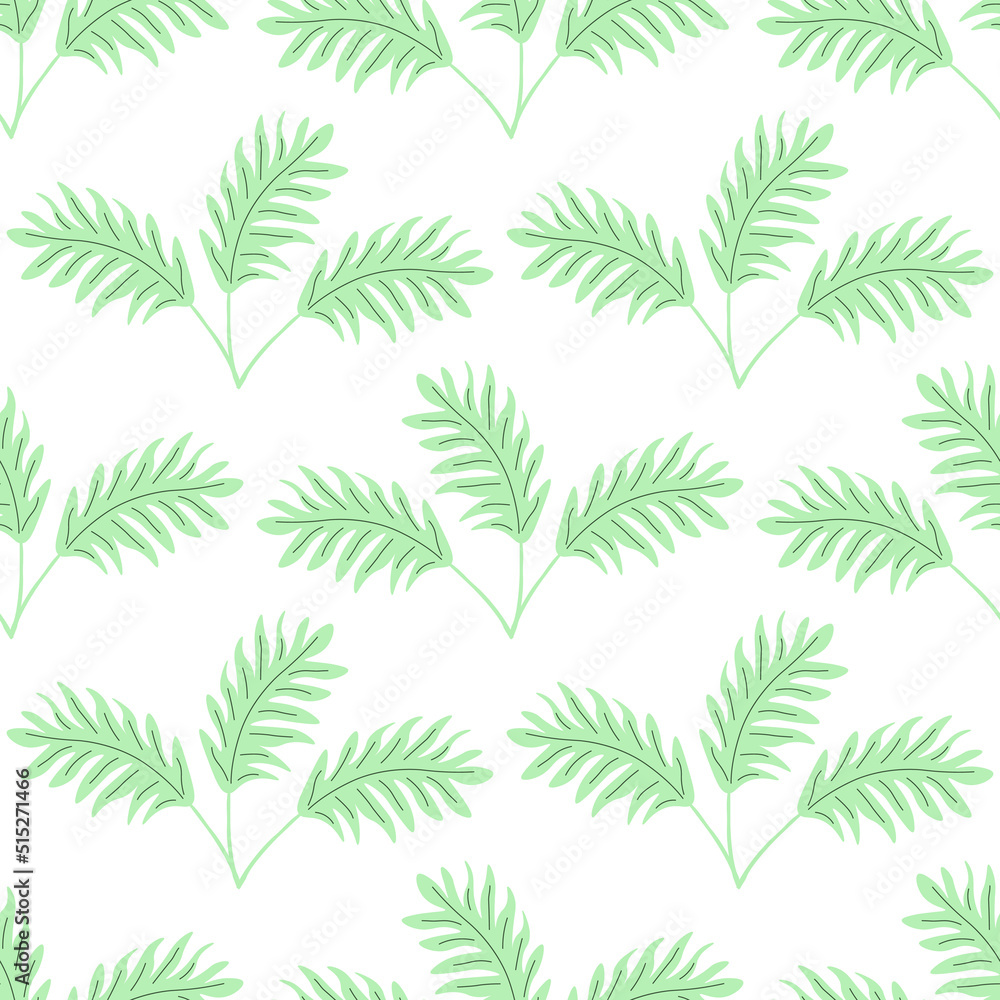 Seamless fern pattern