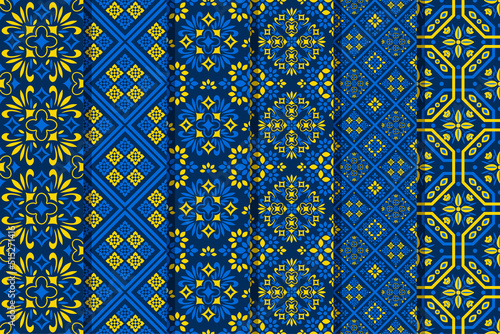 Seamless patterns set
