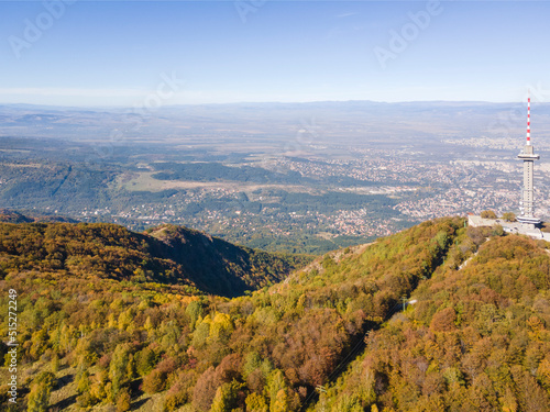 Aerial view of Vitosha Mountain at Kopititoto area, Bulgaria