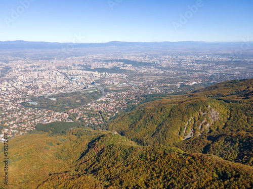 Aerial view of Vitosha Mountain at Kopititoto area, Bulgaria photo