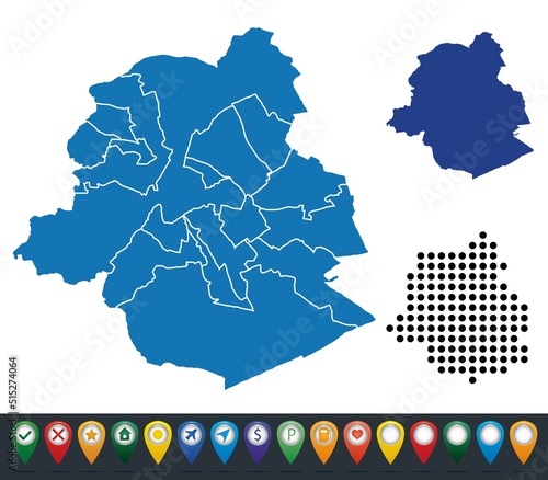 Set maps of Brussels region