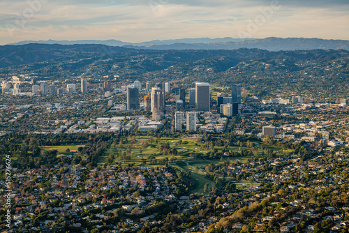 Hillcrest Country Club Beverly Hills Los Angeles, California Aerial