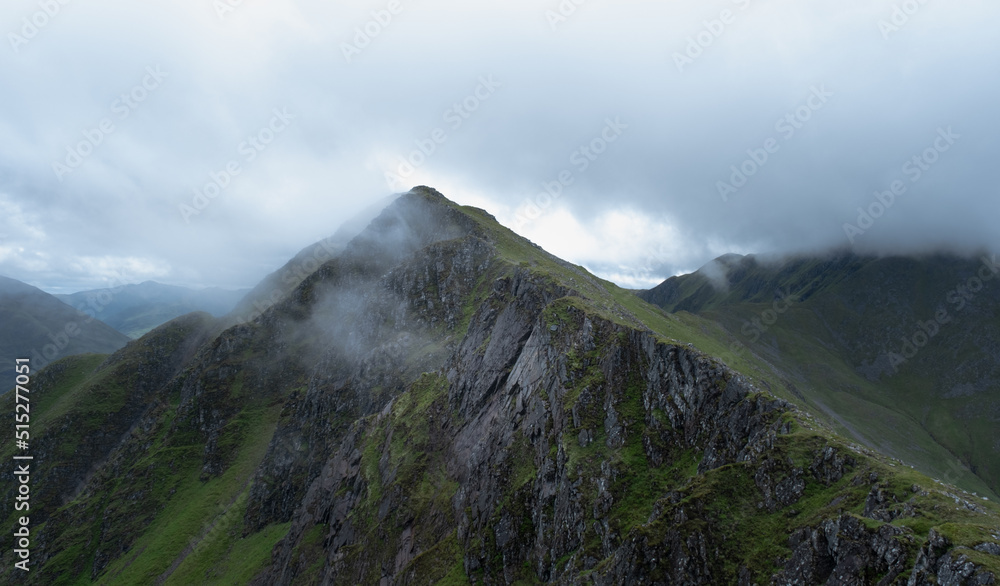 Along the Five Sisters Ridge in the Clouds Along the Five Sisters Ridge in the Clouds