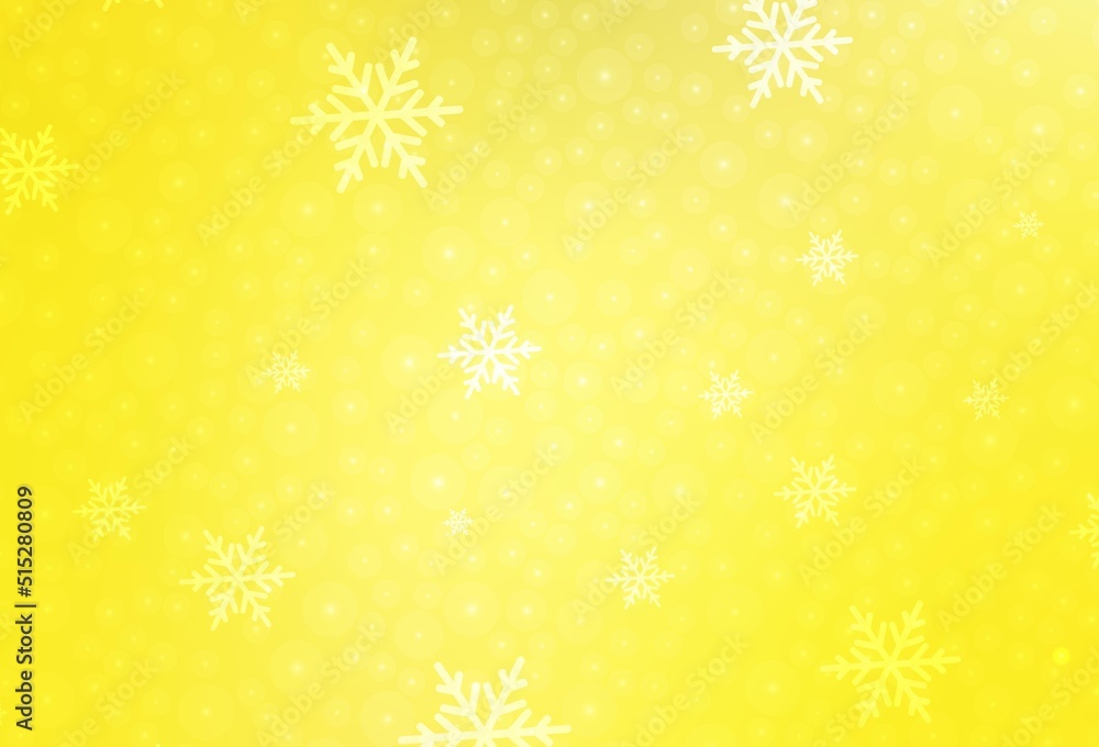 Light Yellow vector backdrop in holiday style. Light Yellow vector backdrop in holiday style.