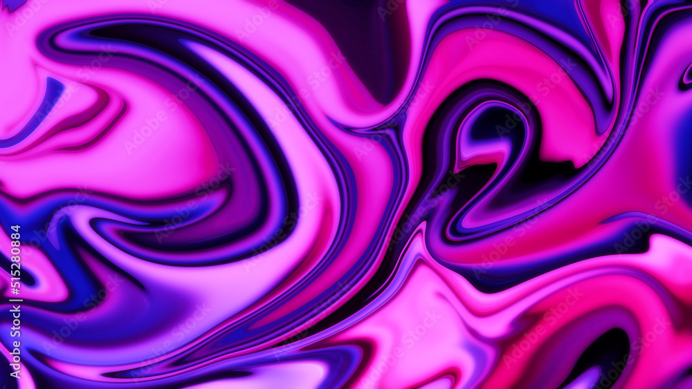 Liquid paint marbling effect. Abstract 3D illustration Liquid paint marbling effect. Abstract 3D illustration