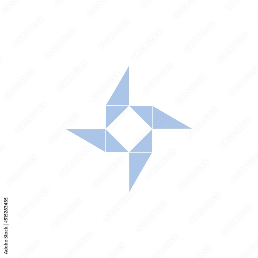 Pinwheel vector icon template Pinwheel vector icon template