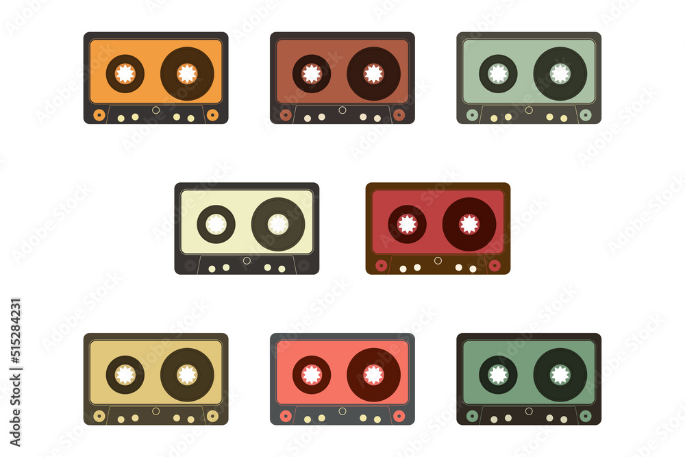 Fototapeta premium Retro cassette tape recorder