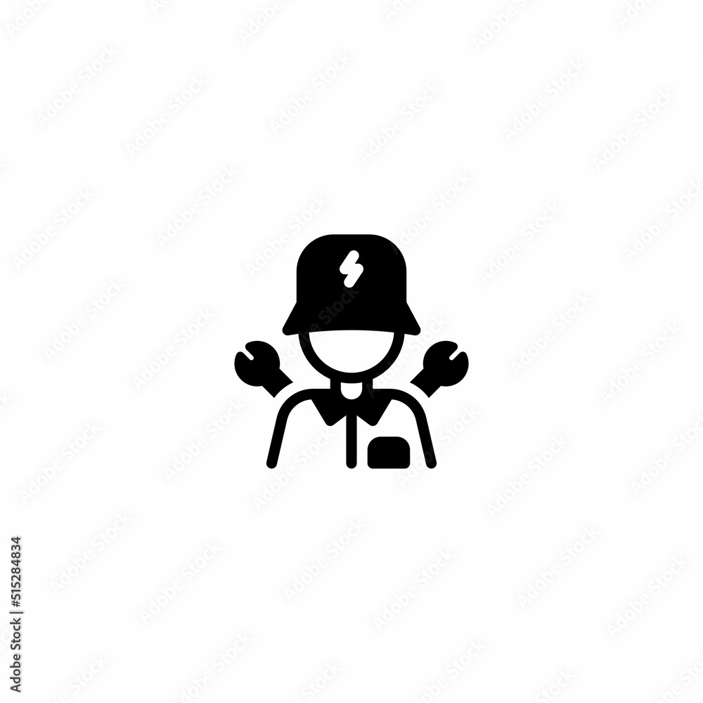 Garage Maintenance Mechanic Technician Glyph Icon, Logo, and illustration Garage Maintenance Mechanic Technician Glyph Icon, Logo, and illustration