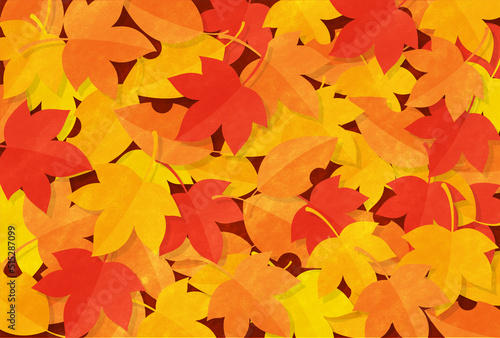 vector background with colorful autumn leaves for banners, cards, flyers, social media wallpapers, etc.