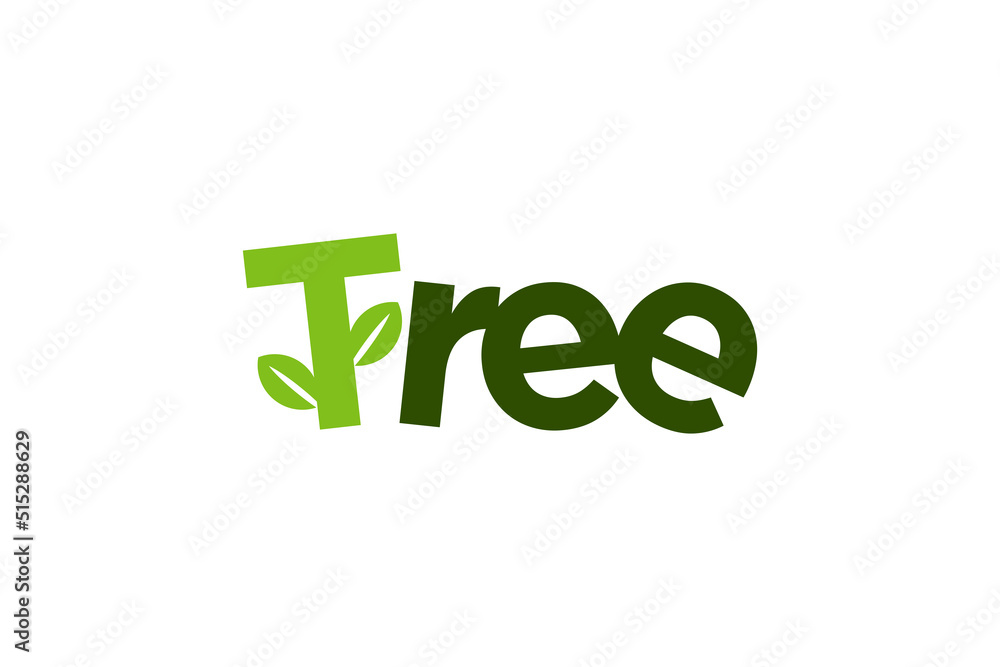 Leaf nature logo design letter tree symbol plant organic farm eco health Leaf nature logo design letter tree symbol plant organic farm eco health