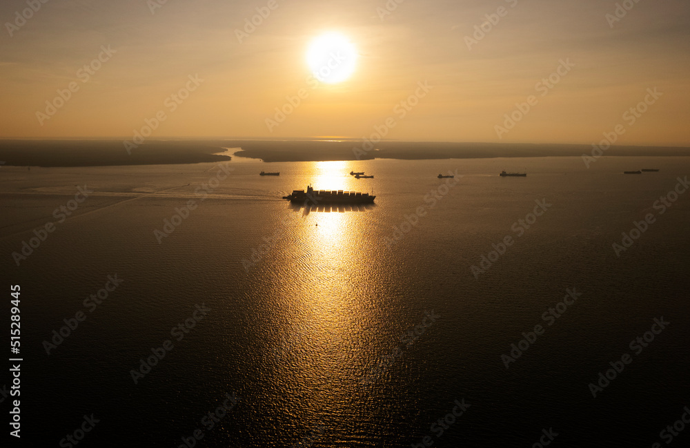 sunset on the sea sunset on the sea