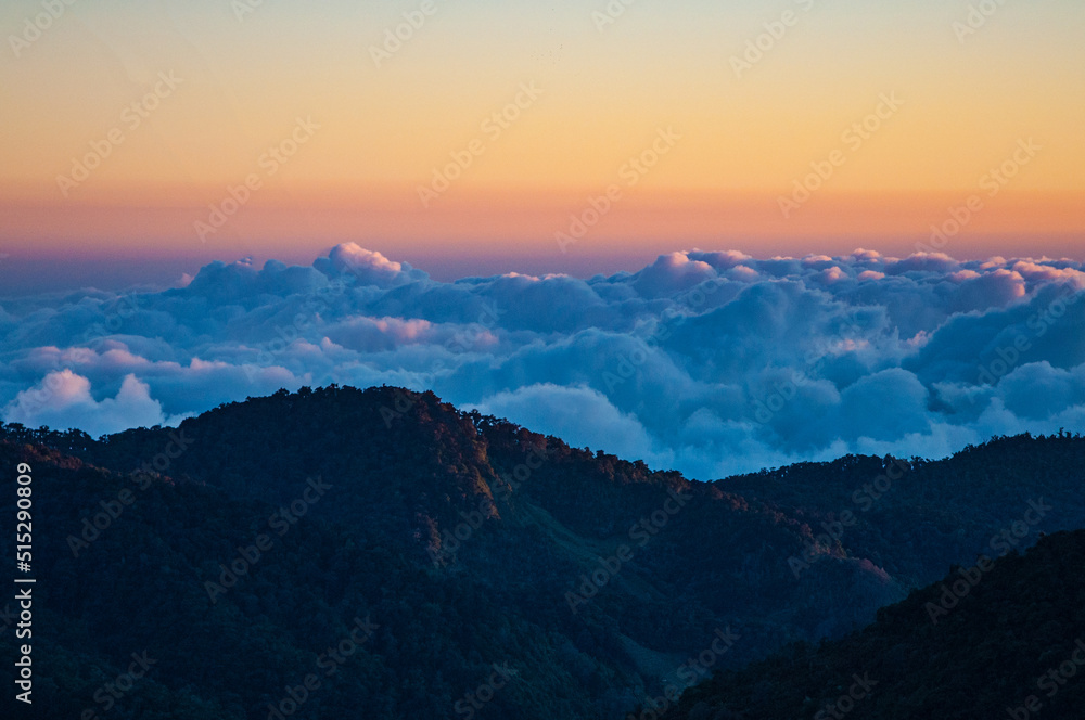 Clouds Below the Cerro del Muerto