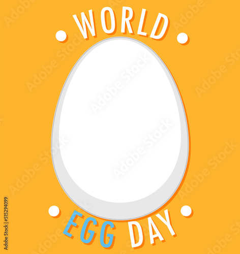 World Egg Day October 14 Banner Design