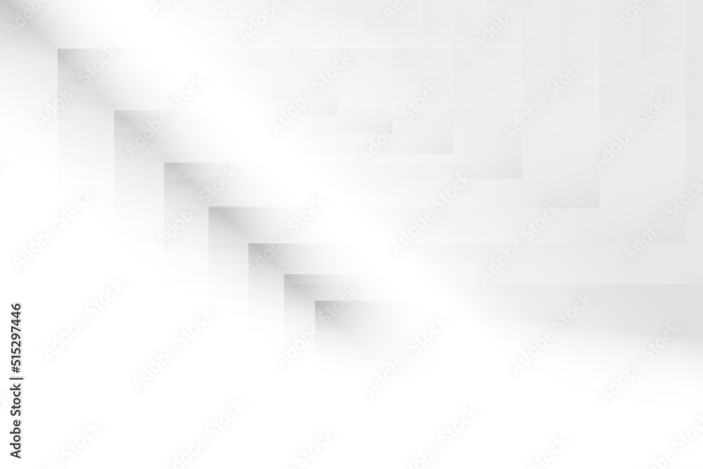 Obraz premium Abstract white and gray color, modern design background with geometric shape. Vector illustration.