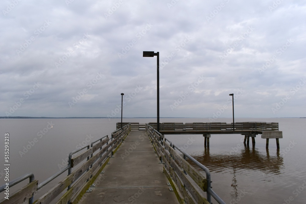 Pier at the Ross Barnett Reservoir in Brandon Mississippi