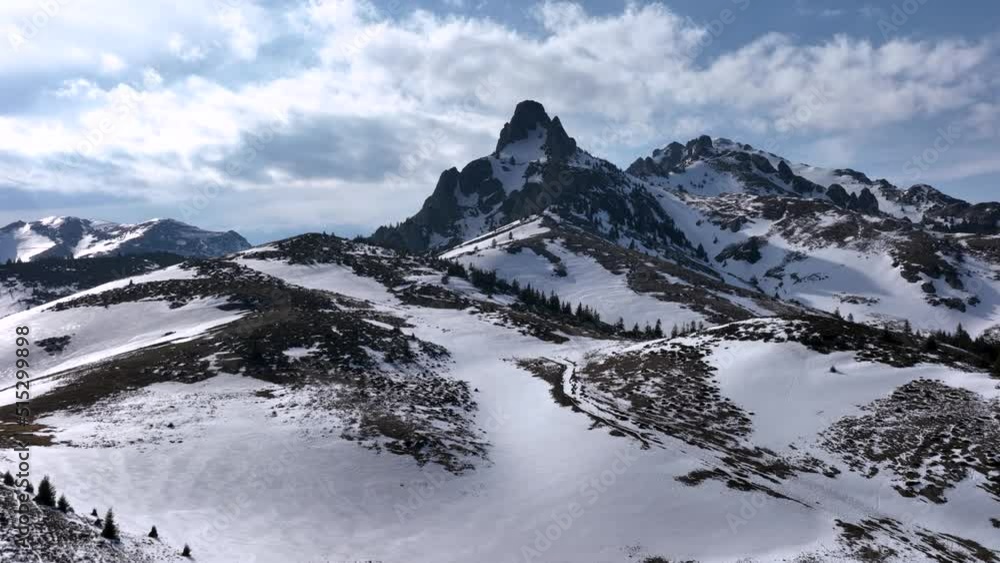 From great heigh fairytale mountain landscape snow covered Ciucas From great heigh fairytale mountain landscape snow covered Ciucas