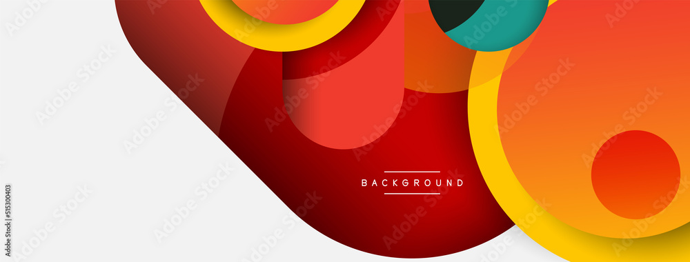 Circle and round shapes abstract background. Vector illustration for wallpaper banner background or landing page Circle and round shapes abstract background. Vector illustration for wallpaper banner background or landing page