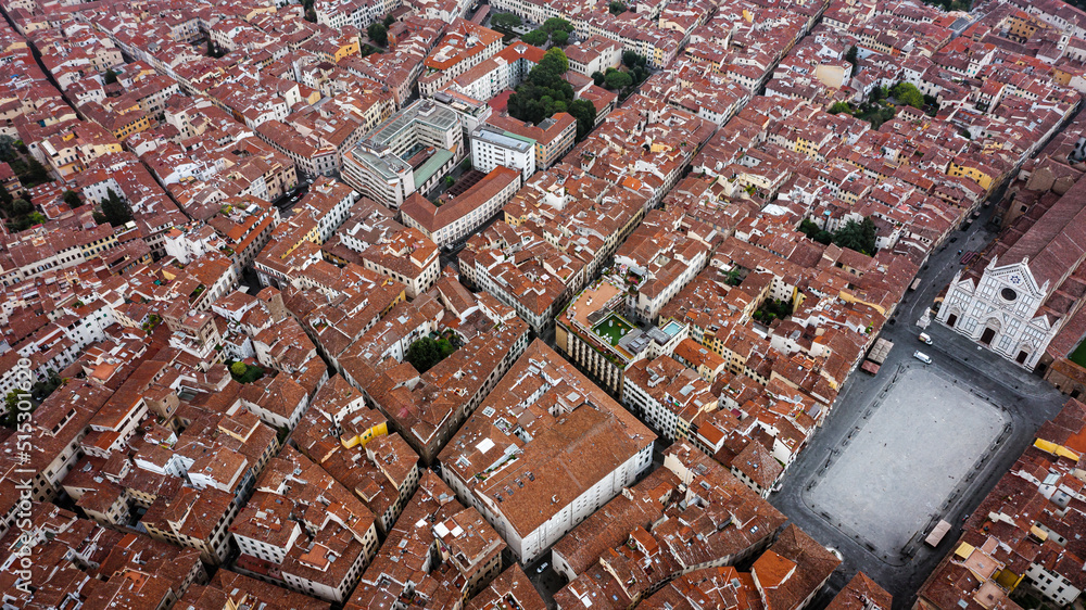 Aerial view of Florence, Provience Tuscany, italy