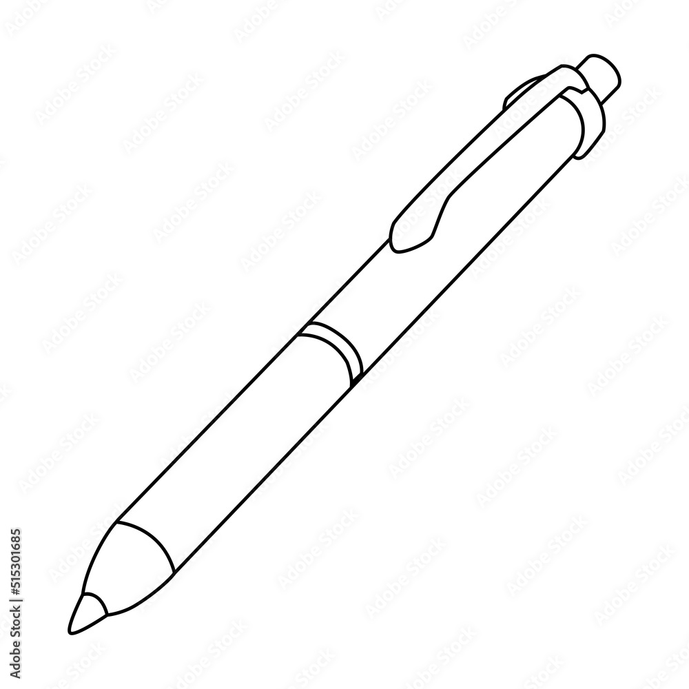 pen outline vector illustration pen outline vector illustration