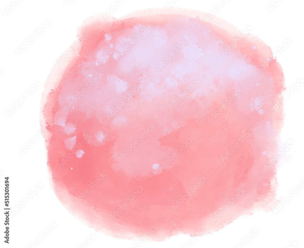 Watercolor paint circle background with white ink spot hilight element Watercolor paint circle background with white ink spot hilight element