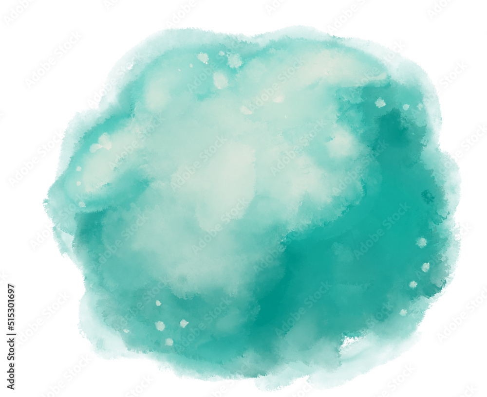 Watercolor paint circle background with white ink spot hilight element Watercolor paint circle background with white ink spot hilight element