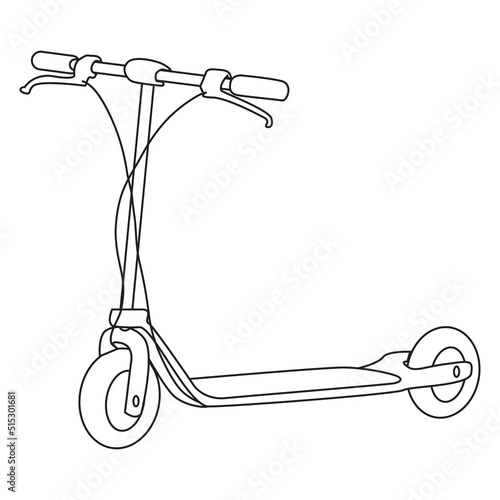 otoped scooter vector illustration photo