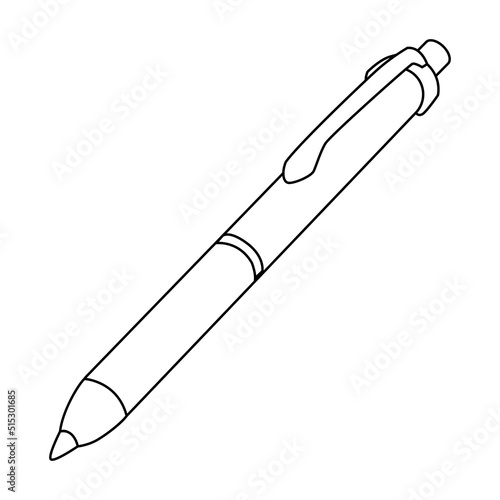 pen outline vector illustration